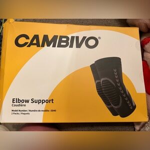 😊NEW😊Cambivo Black Elbow Support, Size Large